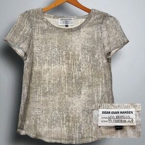Eileen Fisher |‎ Silk Top Dear Evan Hansen Broadway Costume Worn by Lisa Brescia